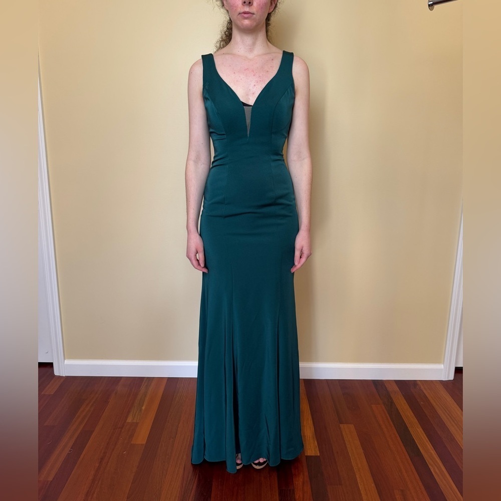 Samila & Company Emerald Green Gown – Size - 4